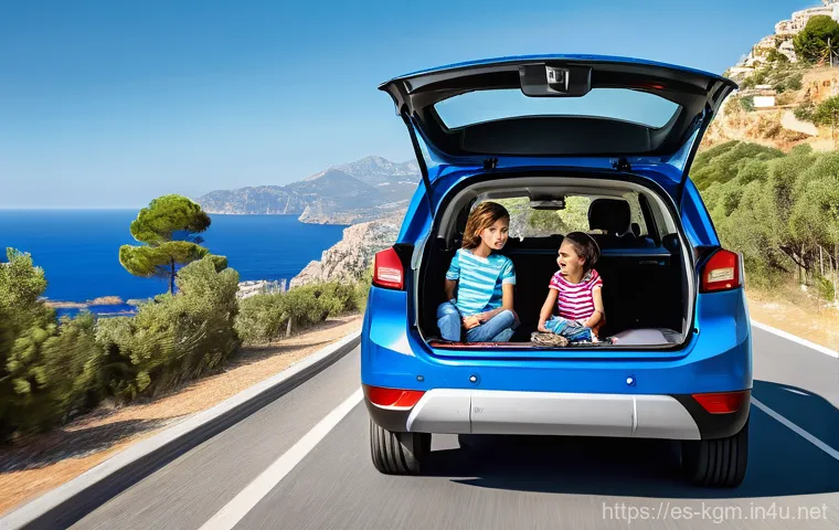 쌍용 코란도 하이브리드의 장점 - Prompt 1: KGM Korando GLP - Sustainable Family Adventure in Spain**