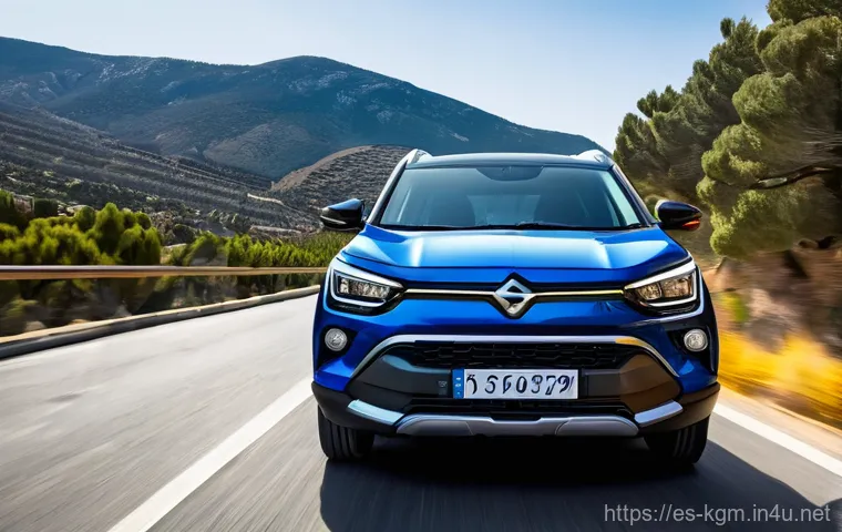 쌍용 코란도 EV 배터리 성능 - **Prompt: Urban and Mountain Driving with Korando e-Motion in Spain**
"A SsangYong Korando e-Mot...