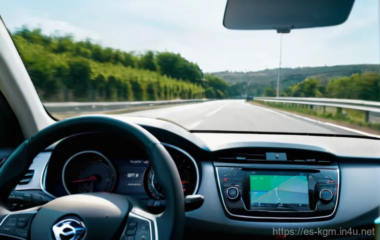 쌍용 티볼리 유지비 절약 팁 - **Prompt:** "A serene, wide-angle shot of an adult driver, with a calm and focused expression, gentl...