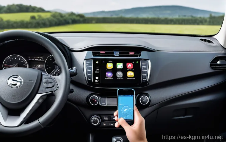 쌍용 티볼리 유지비 절약 팁 - **Prompt:** "A close-up, practical shot of an adult's hands checking the tire pressure on a SsangYon...